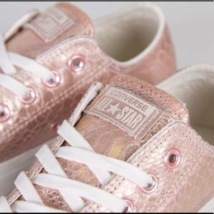 Metallic Rose Gold Chuck Taylors